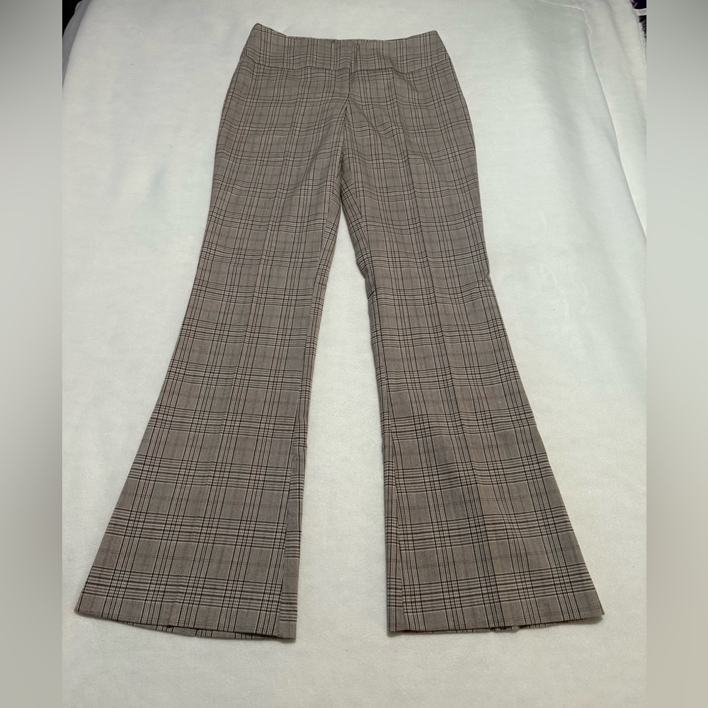 Taupe checkered long Trouser